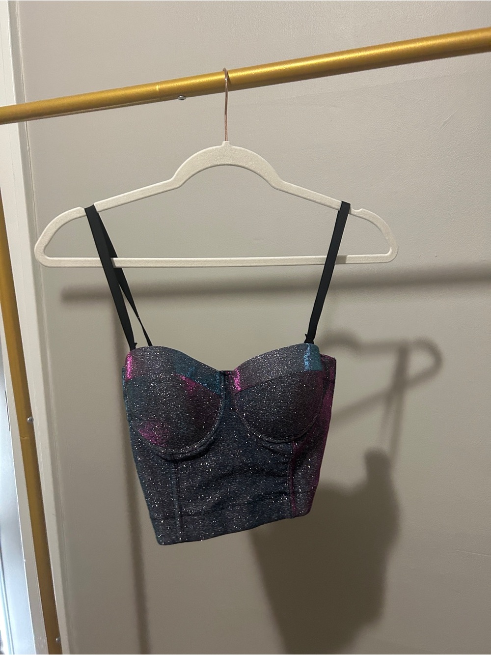 Sparkly Iridescent Corset Top